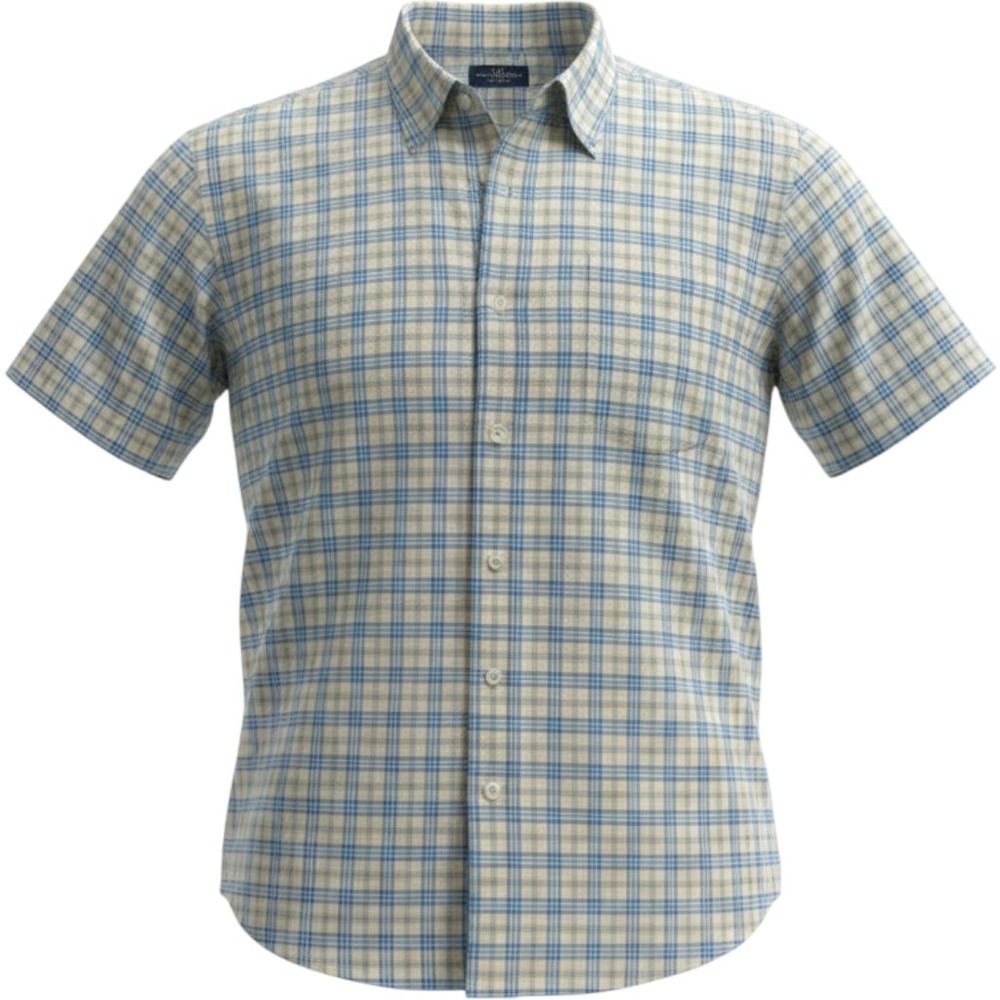 Polo Jeans Co Ralph Lauren Mens XXL Plaid Button Down Shirt Blue Yellow Cotton
